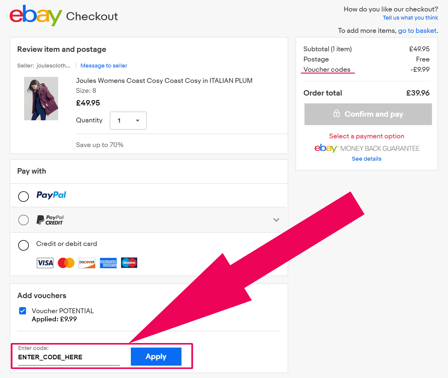 Ebay Co Uk Checkout Page 
